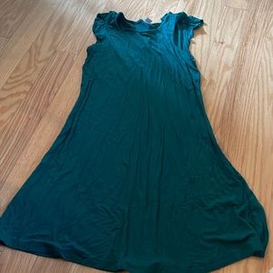 Green T-shirt dress